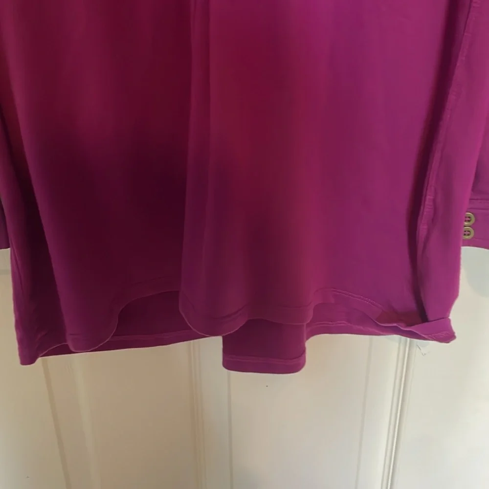 Soft Surroundings Magenta Button-Down Shirt small - Picture 5 of 7